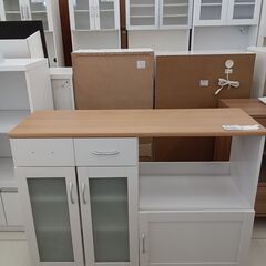 ★ジモティ割あり★  レンジ台 ライトブラウン H88×D39....