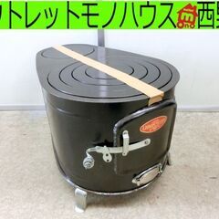 未使用■ライオン印 だるま型薪ストーブ 2号(中) 鉄板製 札幌...