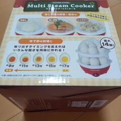 マルチスチームクッカー 電気 蒸し器 新品・未開封の画像