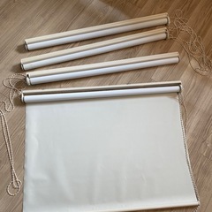 ニトリ ロールスクリーン90x180cmアイボリー 4本セット　