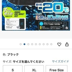 電子冷却ベスト　ペルチェ　
空調服の画像