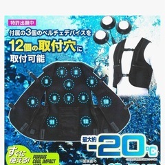 電子冷却ベスト　ペルチェ　
空調服の画像