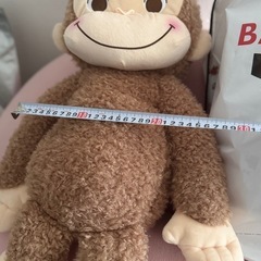【新品タグ付き】おさるのジョージ 赤いほっぺ スーパーラージぬいぐるみ🎁特大サイズの画像