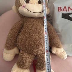 【新品タグ付き】おさるのジョージ 赤いほっぺ スーパーラージぬいぐるみ🎁特大サイズの画像