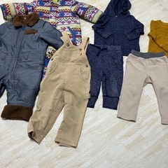 80サイズ　子供服　冬服セット売り　ダウンロンパース　GAP