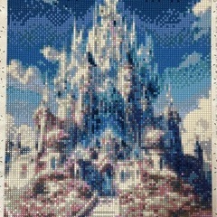 ダイヤモンドアート完成品 30×40⑤