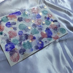 ⑩【一点物】アルコールインクアート 原画 A5サイズ