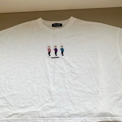 ★極美品★プレイボーイ 刺繍　Tシャツ ホワイト　半袖　ショート丈