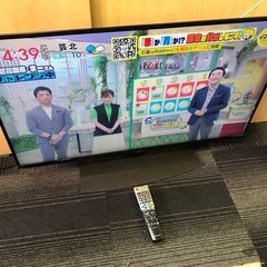 ◆SHARP シャープ AQUOS 4T-C43CN1 43型 液晶 テレビ 2020年製 地上デジタル放送視聴可能