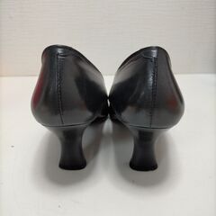 ワコール サクセスウォーク パンプス スクエアトゥ レザー スクエアトゥ 太ヒール コンフォートシューズ 日本製 幅広　シューズストラップ付 250528-4Tの画像