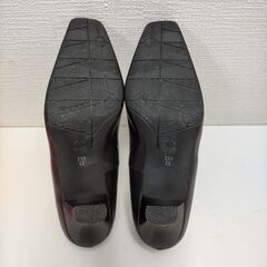 ワコール サクセスウォーク パンプス スクエアトゥ レザー スクエアトゥ 太ヒール コンフォートシューズ 日本製 幅広　シューズストラップ付 250528-4Tの画像