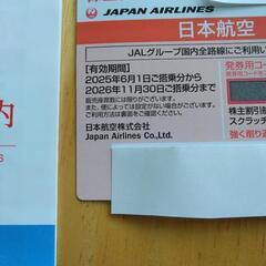日本航空　株主優待　割引券の画像