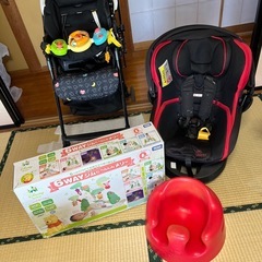 チャイルドシート　ベビーカー　6wayジムにへんしんメリー　バンボ　