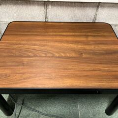 カジュアルコタツ リバーシブル天板 長方形 こたつ 炬燵 2021年製 幅80cm×奥行60cm×高さ38cm の画像