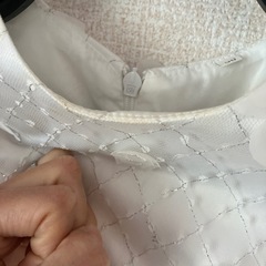 ドレス　子ども用ドレス　白　ホワイト　花　発表会の画像