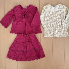 子ども服papp  かわいい３点セットアップ110cmの画像