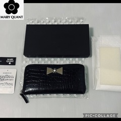 【箱あり・牛革】MARY QUANT 長財布　店頭購入品　収納力抜群◎