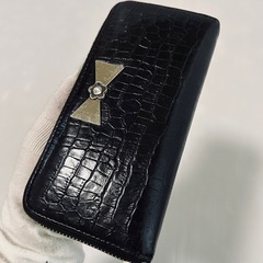 【箱あり・牛革】MARY QUANT 長財布　店頭購入品　収納力抜群◎の画像