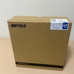 【新品未開封】バッファロー 外付けHDD 4TB HD-AD4U3