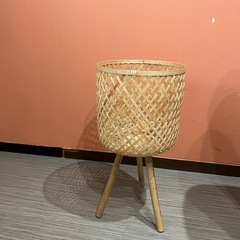 プランターバスケット  竹　観葉植物