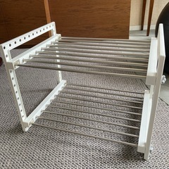 コンロ下フリーラック 収納　ステンレス製の画像