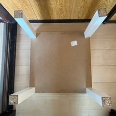 イケア　IKEA ホワイト　スクエア　テーブル　Lack 　白　ローテーブル　座卓の画像