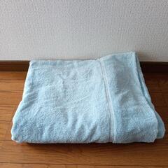 タオルケット　ブルー　シングルサイズ【使用感あります】