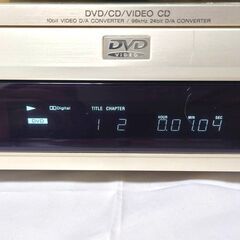 【直接引き取り限定】SONY ソニー DVP-S707D CD/DVD PLAYER ゴールド DVDプレーヤー 映像機器 オーディオ機器 リモコン 新品三色ケーブル付き 動作確認品の画像