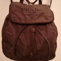 【PRADA 】の濃茶ミニリュックの画像