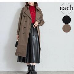 新品 トレンチコート ブラウン スプリングコート