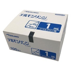 新品 テルモ シリンジ 1ml ×2　ペット 動物 小動物 用品の画像
