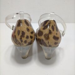 Departure2 デパーチャー2  晴雨兼用  パンプス レオパード　23.5㎝　レインパンプス  250528-5T　の画像