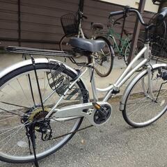 自転車 ママチャリ  ギア変速 美品