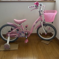 子ども　ミニーちゃん　自転車