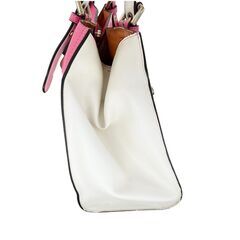 【ドリーム池田店】Samantha Thavasa/サマンサタバサ　ピンク×ホワイト　ハンドバッグ　全体的に使用感有り　IKZ-918の画像