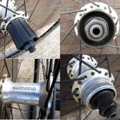 ★シマノ ディスク/リム両用　クリンチャー　ホイール　700C HB-R505　前後セットの画像