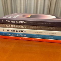 SBI ART AUCTION カタログ５冊の画像