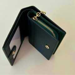 【COACH】 ダークグリーン 二つ折り財布の画像