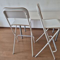 ● IKEA カウンターチェア2脚と高さ調節デスク●手渡し希望の画像