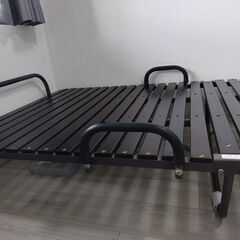 すのこベッド　シングル　折り畳み　キャスター付き　無料【急募！】の画像