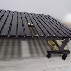 すのこベッド　シングル　折り畳み　キャスター付き　無料【急募！】の画像