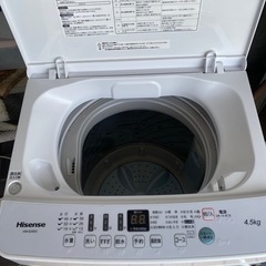 洗濯機 4.5kg Hisense ハイセンス HW-E4503の画像