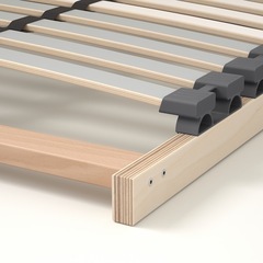 IKEA MALM マルム ベッドF 収納BX2付 160x200 ホワイト/LÖNSET ロ ンセット APの画像