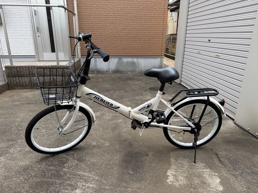 ★ジモティ割あり★  折りたたみ自転車 ギア付き 20インチ ホワイト クリーニング済み TC8855 ☆ジモティ割あり☆ 折りたたみ自転車 ギア付き 20インチ ホワイト