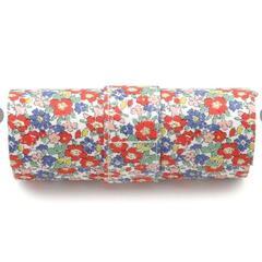 半額以上の大特価❕新品❕SHOO・LA・RUE❤️花柄 リバティ メガネケース 円筒形 ペンケース A22.248の画像
