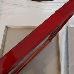 特価❕美品✨️赤の木枠の額付き❕絵画 和風 アート 子供と犬の画像