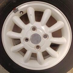 155/65R13　アルミ　タイヤ4本セット　No.215 　アルトラパン等　の画像