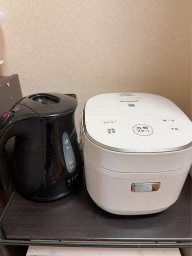 炊飯器　棚セット
