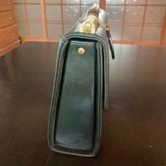 ゴールデンダック　本革レザークラッチバッグ　セカンドバッグ　グリーンの画像