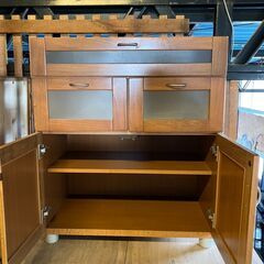 【美品】キッチン収納　木製ナチュラルテイスト　県内配送ご相談可の画像